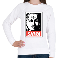 PRINTFASHION Shiva - Női pulóver - Fehér női pulóver, kardigán