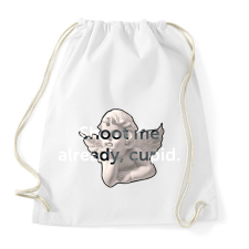 PRINTFASHION Shoot me already, Cupid. - Sportzsák, Tornazsák - Fehér tornazsák