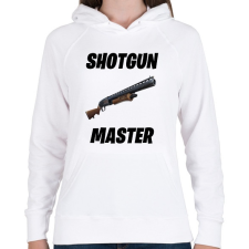 PRINTFASHION Shotgun Master - Fortnite (Fekete) - Női kapucnis pulóver - Fehér női pulóver, kardigán