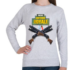 PRINTFASHION Shotguns Fortnite - Női pulóver - Sport szürke női pulóver, kardigán