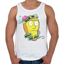 PRINTFASHION Show me - Férfi atléta - Fehér atléta, trikó