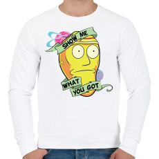 PRINTFASHION Show me - Férfi pulóver - Fehér