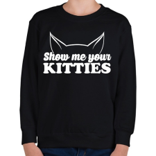 PRINTFASHION Show me - Gyerek pulóver - Fekete gyerek pulóver, kardigán