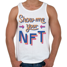 PRINTFASHION Show me your NFT - Férfi atléta - Fehér atléta, trikó