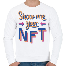 PRINTFASHION Show me your NFT - Férfi pulóver - Fehér