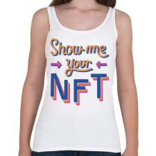 PRINTFASHION Show me your NFT - Női atléta - Fehér női trikó
