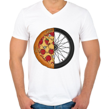 PRINTFASHION Sick riders crew - Férfi V-nyakú póló - Fehér férfi póló