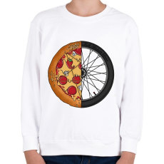 PRINTFASHION Sick riders crew - Gyerek pulóver - Fehér