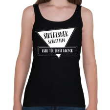 PRINTFASHION Sikeresnek születtem - Női atléta - Fekete női trikó