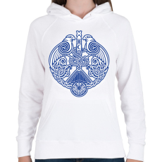 PRINTFASHION Siklód címer 1 - Női kapucnis pulóver - Fehér