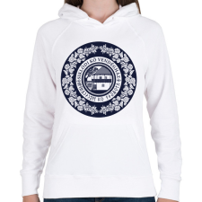 PRINTFASHION siklód  kő panzió - Női kapucnis pulóver - Fehér női pulóver, kardigán