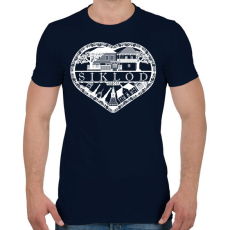 PRINTFASHION siklód sziv - Férfi póló - Sötétkék
