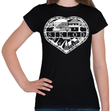 PRINTFASHION siklód sziv - Női póló - Fekete női póló