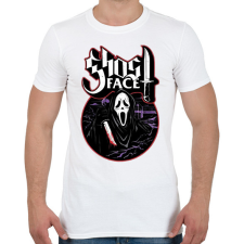 PRINTFASHION Sikoly - ghost face - Férfi póló - Fehér férfi póló