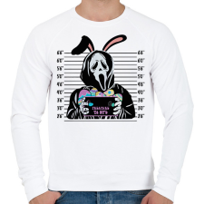 PRINTFASHION Sikoly húsvét - Férfi pulóver - Fehér férfi pulóver, kardigán
