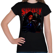 PRINTFASHION Sikoly - Scream - Női póló - Fekete női póló