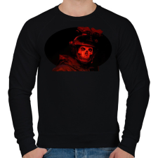 PRINTFASHION Simon "Ghost" Riley - Férfi pulóver - Fekete férfi pulóver, kardigán