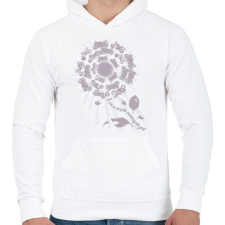 PRINTFASHION SIMPLE2 - Férfi kapucnis pulóver - Fehér férfi pulóver, kardigán