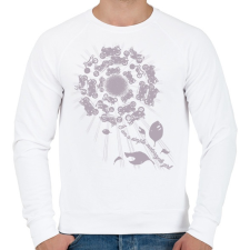 PRINTFASHION SIMPLE2 - Férfi pulóver - Fehér férfi pulóver, kardigán