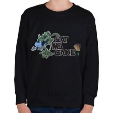 PRINTFASHION sims.cowplant - Gyerek pulóver - Fekete