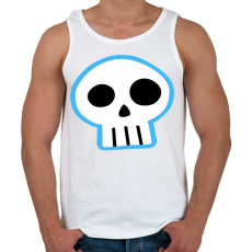 PRINTFASHION Sims skull - Férfi atléta - Fehér