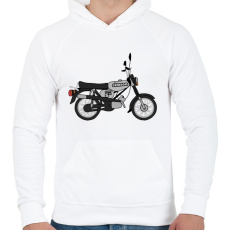 PRINTFASHION simson - Férfi kapucnis pulóver - Fehér