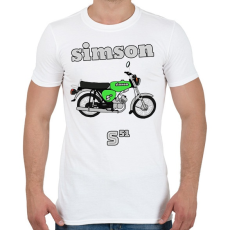 PRINTFASHION Simson  - Férfi póló - Fehér