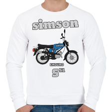 PRINTFASHION Simson  - Férfi pulóver - Fehér férfi pulóver, kardigán
