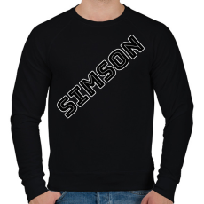 PRINTFASHION SIMSON  - Férfi pulóver - Fekete
