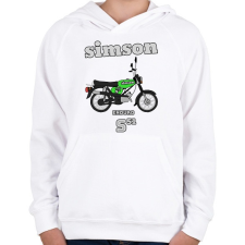 PRINTFASHION Simson - Gyerek kapucnis pulóver - Fehér gyerek pulóver, kardigán