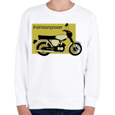 PRINTFASHION simson - Gyerek pulóver - Fehér gyerek pulóver, kardigán