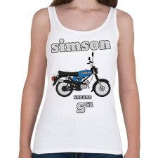 PRINTFASHION Simson  - Női atléta - Fehér női trikó