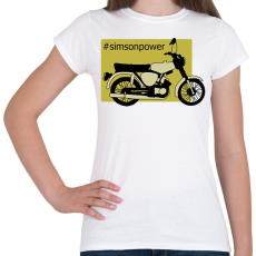 PRINTFASHION simson - Női póló - Fehér