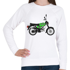 PRINTFASHION Simson  - Női pulóver - Fehér női pulóver, kardigán