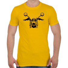 PRINTFASHION Simson S50 S51 Motorbicikli Elülső - Férfi póló - Sárga férfi póló