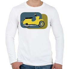 PRINTFASHION simson schwalbe2 - Férfi hosszú ujjú póló - Fehér