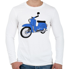 PRINTFASHION Simson schwalbe  - Férfi hosszú ujjú póló - Fehér