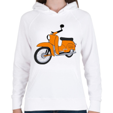 PRINTFASHION Simson schwalbe  - Női kapucnis pulóver - Fehér