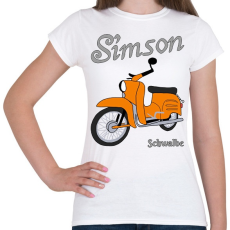PRINTFASHION Simson schwalbe  - Női póló - Fehér