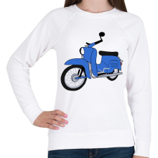PRINTFASHION Simson schwalbe  - Női pulóver - Fehér női pulóver, kardigán