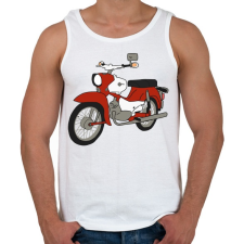 PRINTFASHION Simson Star - Férfi atléta - Fehér atléta, trikó