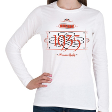 PRINTFASHION since-1935-red-black - Női hosszú ujjú póló - Fehér női póló