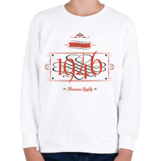 PRINTFASHION since-1946-red-black - Gyerek pulóver - Fehér