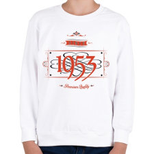 PRINTFASHION since-1953-red-black - Gyerek pulóver - Fehér gyerek pulóver, kardigán