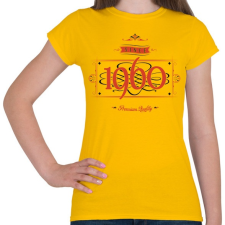 PRINTFASHION since-1960-red-black - Női póló - Sárga női póló