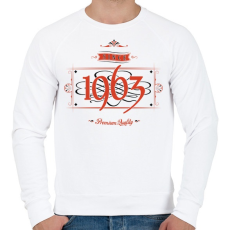 PRINTFASHION since-1963-red-black - Férfi pulóver - Fehér