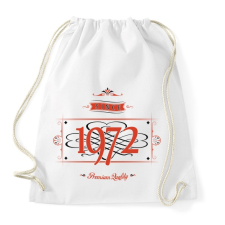 PRINTFASHION since-1972-red-black - Sportzsák, Tornazsák - Fehér tornazsák