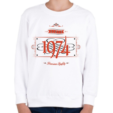 PRINTFASHION since-1974-red-black - Gyerek pulóver - Fehér gyerek pulóver, kardigán