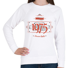 PRINTFASHION since-1975-red-black - Női pulóver - Fehér