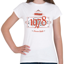 PRINTFASHION since-1978-red-black - Női póló - Fehér női póló